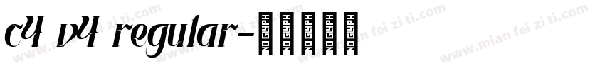 c4 v4 regular字体转换